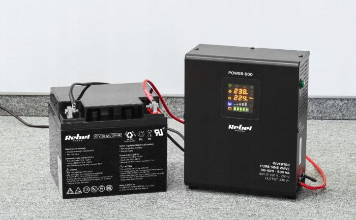 Джерело Аварійного Живлення UPS Rebel Power 500 12V/230V RB-4011 - Надійний Захист для Ваших Пристроїв - Зображення 4
