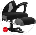 Геймерське Крісло Huzaro Combat 3.0 Black-Grey - Комфорт та Підтримка для Геймерів - Зображення 8