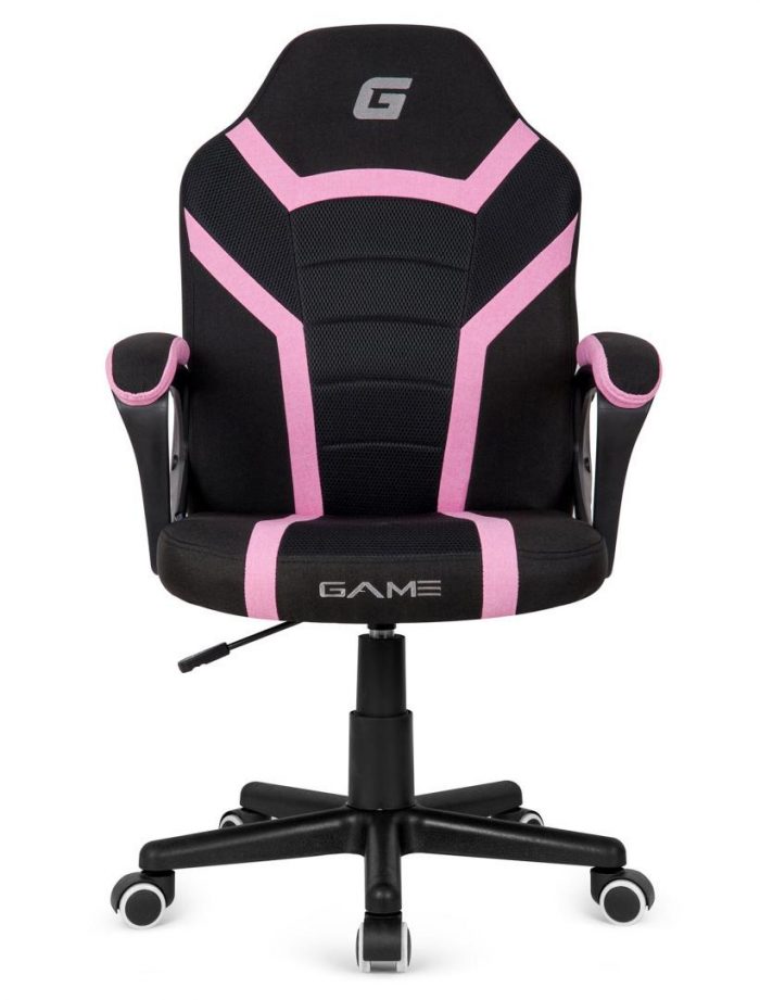 Офісне Крісло Lugano MARIO BLACK PINK Fabric - Комфорт і Стиль для Вашого Робочого Місця - Зображення 2