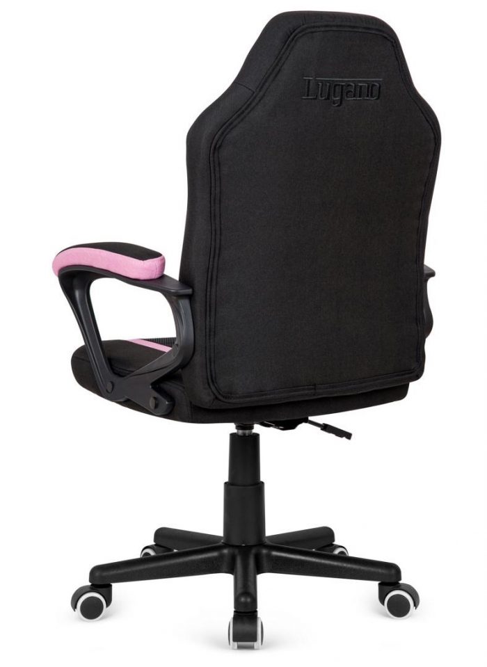 Офісне Крісло Lugano MARIO BLACK PINK Fabric - Комфорт і Стиль для Вашого Робочого Місця - Зображення 4