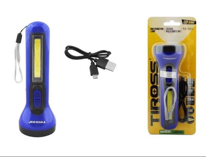 Акумуляторний ліхтар Tiross TS-1855 з тривалим часом роботи та зручним ручним управлінням - Зображення 4