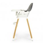 Дитячий стільчик для годування 2в1 ECOTOYS HA-004 сірий Зручність і стиль для веселих трапез вашої дитини - Зображення 3