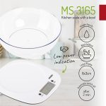 Ваги кухонні з чашею Mesko MS 3165 - Зображення 4