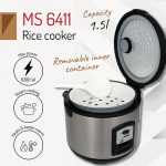 Рисоварка Mesko MS 6411 1.5L: Легкий спосіб приготування смачного рису - Зображення 2