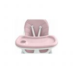 Стільчик для годування 2 в 1 з 5-точковими ременями ECOTOYS HC-823 рожевий-зручність і безпека для малюка - Зображення 5