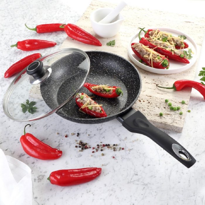 Сковорідка Tiross TS1254P 24 см з кришкою - Зображення 2