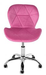 Офісне крісло оксамитове рожеве OTE Стиль для сучасного інтер'єру - Зображення 2