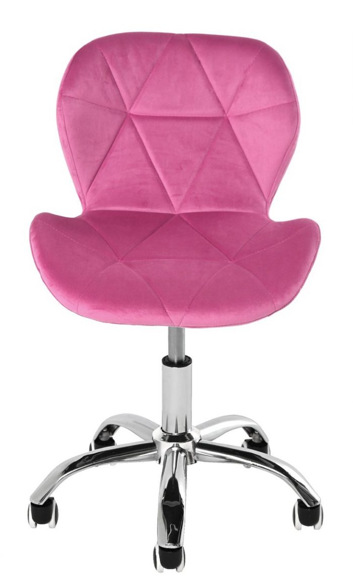 Офісне крісло оксамитове рожеве OTE Стиль для сучасного інтер'єру - Зображення 2