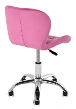 Офісне крісло оксамитове рожеве OTE Стиль для сучасного інтер'єру - Зображення 4