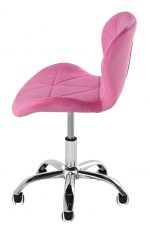 Офісне крісло оксамитове рожеве OTE Стиль для сучасного інтер'єру - Зображення 5