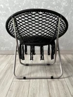 Розкладне крісло-гамак гніздо лелеки з подушкою графітове Комфорт і стиль для вашого відпочинку - Зображення 3