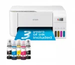 Багатофункціональний Пристрій Epson EcoTank L3276 WiFi (C11CJ67436) білий -Стиль, Економія та Надійність - Зображення 2