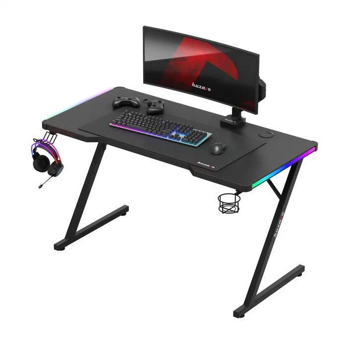Ігровий стіл Huzaro Hero 2.5 RGB LED Вражаючий дизайн та яскраві можливості для геймерів - Зображення 5