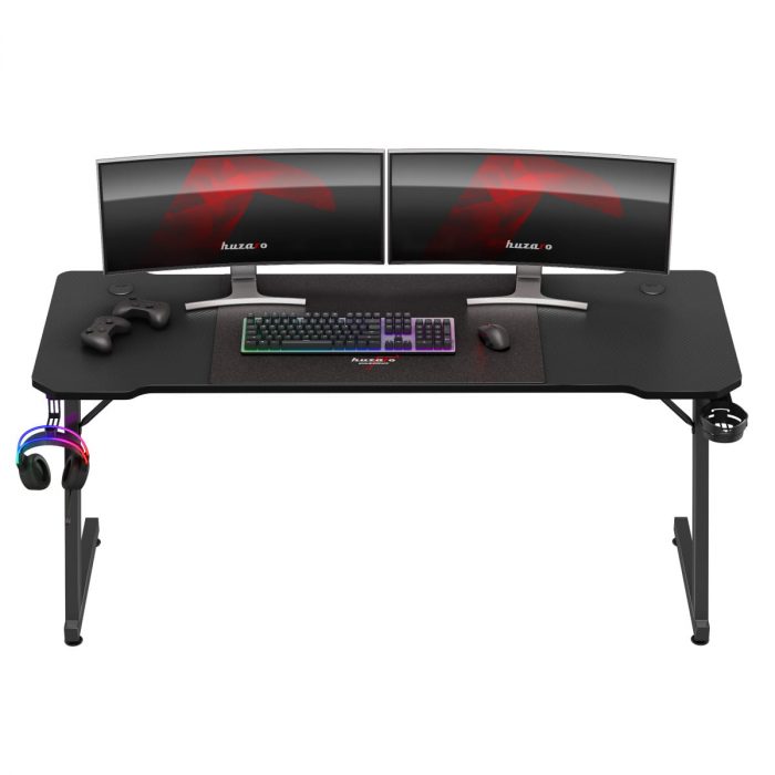Ігровий стіл Huzaro Hero 4.8 Black Максимальний комфорт та сучасний дизайн для геймерів - Зображення 6