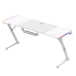Ігровий стіл Huzaro Hero 4.8 White RGB Сучасний дизайн та яскраві акценти - Зображення 3
