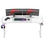 Ігровий стіл Huzaro Hero 4.8 White RGB Сучасний дизайн та яскраві акценти - Зображення 6