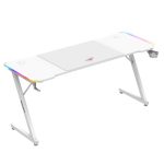 Ігровий стіл Huzaro Hero 4.8 White RGB Сучасний дизайн та яскраві акценти - Зображення 2