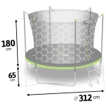 Батут Neo-Sport Premium 312 см 10 FT із внутрішньою сіткою NS-10w231 Безпечні Розваги для Сім'ї та Друзів - Зображення 4