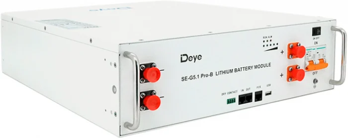 Акумуляторна батарея Deye SE-G5.1 Pro 51.2V 100Ah LiFePO4 (YT34231)-Ідеально підходить для систем сонячної енергії - Зображення 2