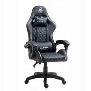 Геймерське крісло ALPHA GAMING CARBON BLACK Комфорт для геймерів