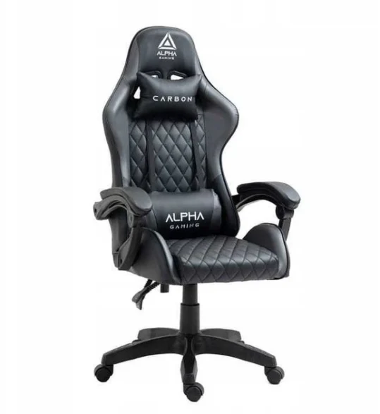 Геймерське крісло ALPHA GAMING CARBON BLACK Комфорт для геймерів