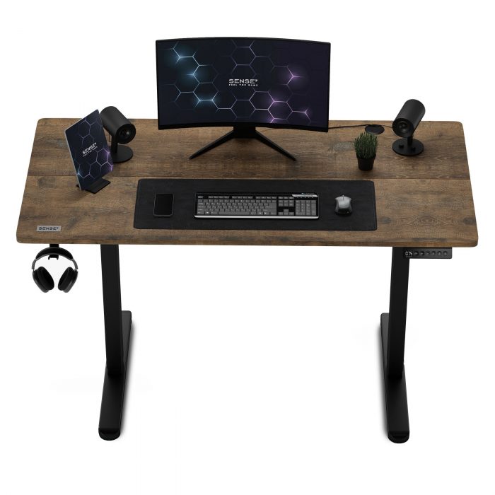 Геймерський стіл SENSE7 Nojo 120x60 Чорний дуб - Зображення 5