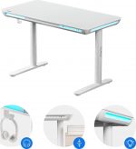 Ігровий стіл електричний SENSE7 Nomo білий Регульована висота для комфорту та ефективності - Зображення 2