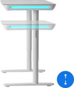 Ігровий стіл електричний SENSE7 Nomo білий Регульована висота для комфорту та ефективності - Зображення 4