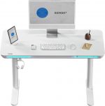 Ігровий стіл електричний SENSE7 Nomo білий Регульована висота для комфорту та ефективності - Зображення 6