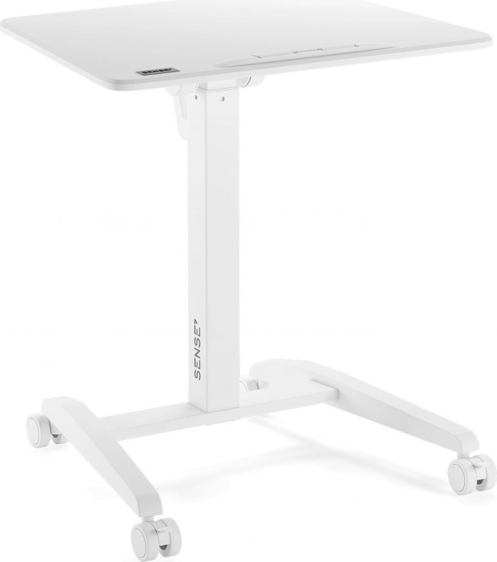Ігровий мобільний стіл SENSE7 білий Компактність стиль та зручність для геймерів - Зображення 5