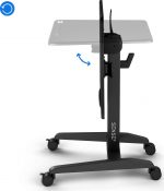 Ігровий мобільний стіл SENSE7 desk Black 70 см x 52 см чорний - Зображення 3