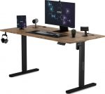 Ігровий стіл SENSE7 Nojo Wenge 140x70 см Елегантність і комфорт для геймерів у темному відтінку