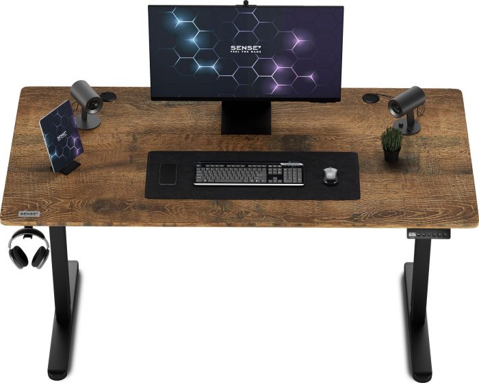 Ігровий стіл SENSE7 Nojo Wenge 140x70 см Елегантність і комфорт для геймерів у темному відтінку - Зображення 6