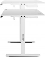 Ігровий стіл SENSE7 Nojo White 140x70 см Простір та стиль для геймерів - Зображення 4