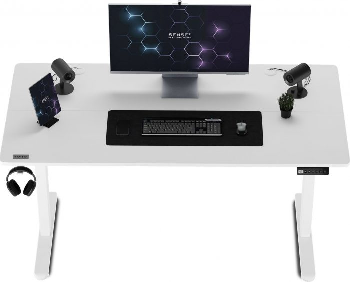 Ігровий стіл SENSE7 Nojo White 140x70 см Простір та стиль для геймерів - Зображення 6