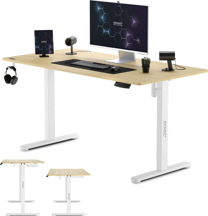 Геймерський стіл SENSE7 Nojo Pine 140x70 см Ідеальне поєднання стилю та функціональності - Зображення 3