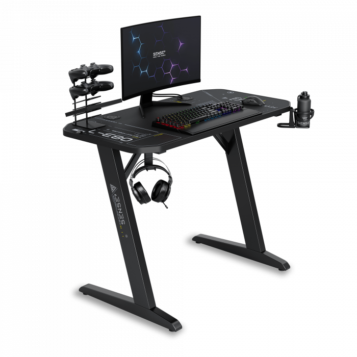 Ігровий стіл SENSE7 Nomad Cybernetic 100x50 см Компактний та стильний стіл - Зображення 2