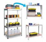 Стелаж металевий складський Plonos 180х90х40см Міцна та зручна організація простору - Зображення 3