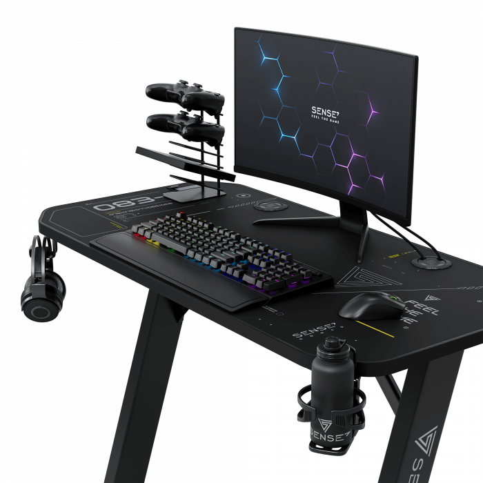 Ігровий стіл SENSE7 Nomad Cybernetic 100x50 см Компактний та стильний стіл - Зображення 5