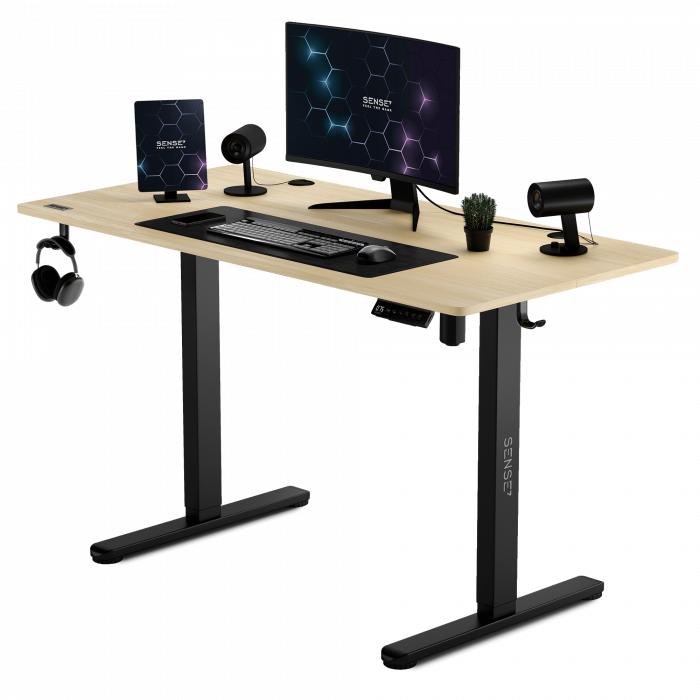 Ігровий стіл SENSE7 Nojo 120х60 см чорна сосна Стильний дизайн і комфорт - Зображення 2