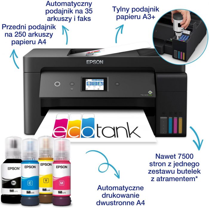 БФП Epson L14150 A3 (C11CH96404), with WI Fi, ethernet, duplex - Зображення 2