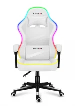 Геймерське крісло HUZARO FORCE 4.4 RGB White елегантний дизайн і RGB-підсвітка для максимуму - Зображення 6