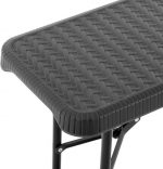 Лавка розкладна садова Royal Catering 183x28x43см - Зображення 3