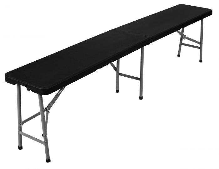 3197lawka_cateringowa_skladana_w_walizke_czarna_180__3_ Лавка розкладна садова eHokery black 180x29x42см - Зображення 2
