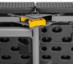 Лавка розкладна садова eHokery 180x28x43см чорний ротанг - Зображення 5