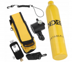 Кисневий балон, 0,5 л для підводного плавання жовтий - Зображення 2