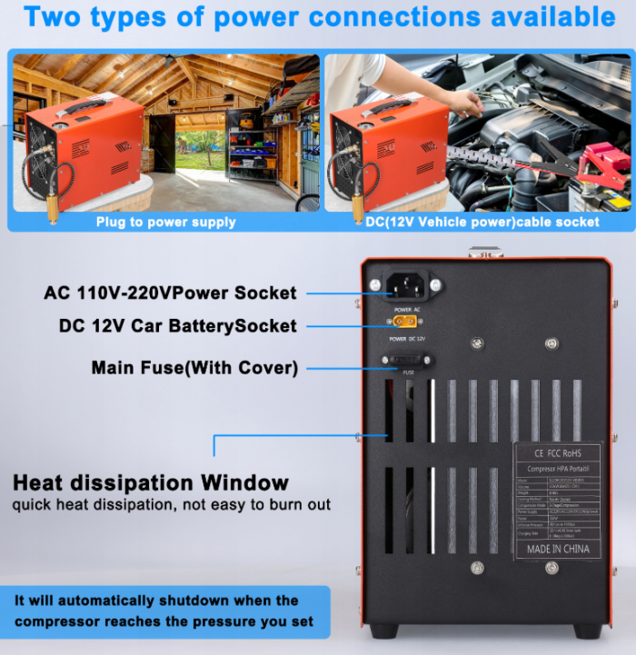 Компресор повітряний високого тиску 4500 PSI - Зображення 3