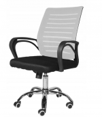 Офісне Крісло LUGANO ARNO white-black Стиль та комфорт