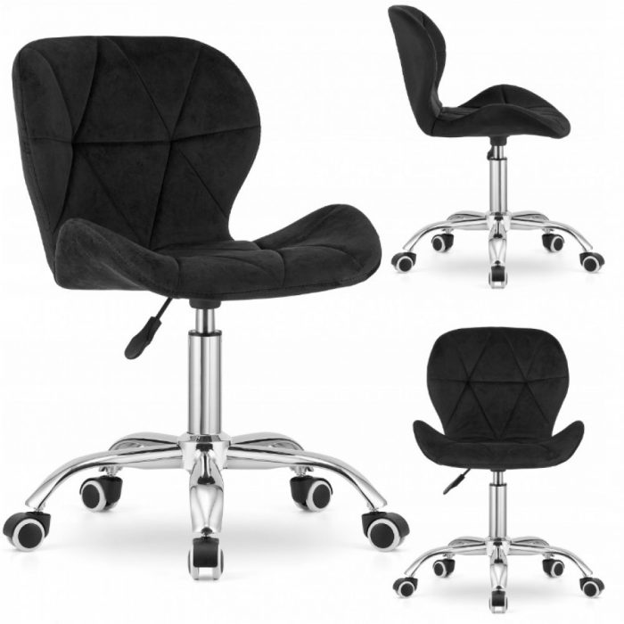 Офісне крісло MemFlow велюр чорний - Зображення 5