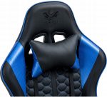 Геймерське крісло KRAKEN Feyton чорно-синє - комфорт та стиль для тривалих ігор - Зображення 2